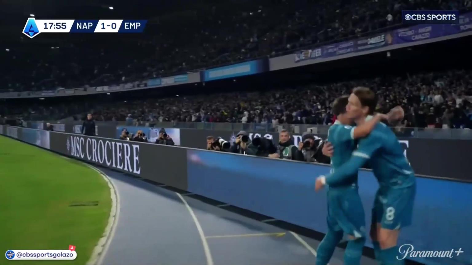 完美進球！麥克托米奈中場帶球一條龍外圍勁射破門！